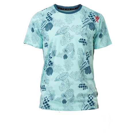 Rafiki Slack Print Pánské lezecké tričko z organické bavlny 10029732RFX eggshell blue