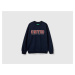 Benetton, Crew Neck Sweatshirt With Logo Print