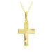 GEMMAX Jewelry Zlatý řetízek s křížkem GLSYB-36401-25831