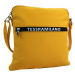 Sportovní crossbody dámská textilní kabelka 5329-BB žlutá