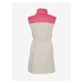 Růžovo-krémová dámská dlouhá vesta z umělého kožíšku The Jogg Concept