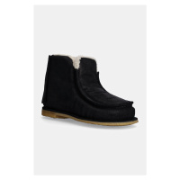 Semišové sněhule JW Anderson Ankle Boot dámské, černá barva, ANW43065A