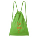 DOBRÝ TRIKO Bavlněný batoh Žena máma šéf Barva: Apple green