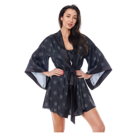 Krásný župan Aster robe black - Anais