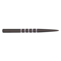 Hroty na šipky Unicorn steel Needle Black Points 5 Groove, kovové, 38mm