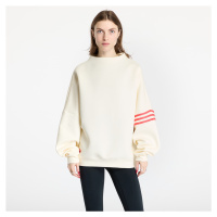 Mikina adidas Neuclassics Oversized Mock Neck Sweatshirt Cream White/ Real Coral