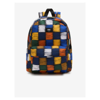 Žluto-modrý kostkovaný batoh VANS Old Skool H2O Backpack