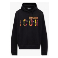 Dsquared SWEAT À CAPUCHE DSQUARED S79GU0096 Černá