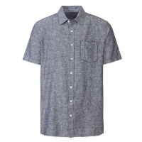 LIVERGY® Pánská lněná košile (modrá)