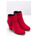 Bonprix BODYFLIRT kotníčkové boty na podpatku Barva: Červená