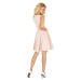 Společenské šaty s sukní středně dlouhé světle Růžová / model 15042936 - numoco