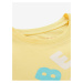 Žluté dětské vzorované tričko NAX LORETO