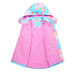 Dívčí jarní, podzimní bunda, zateplená - KUGO B2843, růžová Barva: Růžová