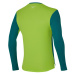 Mizuno DRY AERO FLOW LS HZ Pánské funkční triko s dlouhým rukávem, tmavě zelená, velikost