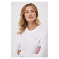 Bavlněné tričko s dlouhým rukávem Calvin Klein Jeans bílá barva, J20J222884