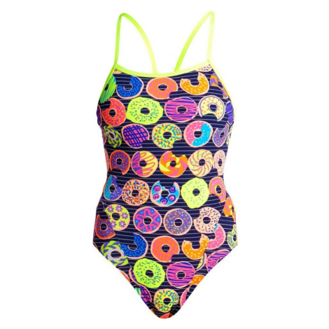 Dámské plavky funkita dunking donuts single strap one piece