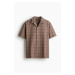 H & M - Košile resort Regular Fit ze strukturované tkaniny - béžová