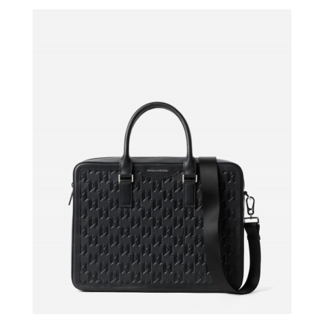 Taška na notebook karl lagerfeld k/loom lea briefcase černá