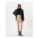 Koton Stone Mini Skirt Standard Waist Slim Fit A-Cut