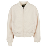 Dámská oversized bunda Sherpa Bomber Jacket whitesand