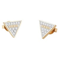 Guess Třpytivé pozlacené náušnice s krystaly Studs Party JUBE02156JWYGT/U