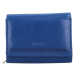 Dámská kožená malá peněženka Bellugio Aijva, modrá