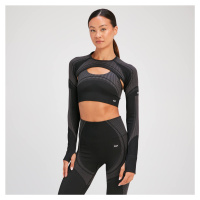 MP Dámský Tempo Ultra Seamless Crop Top s Dlouhým Rukávem – Černý