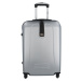 Plastový cestovní kufr Peek, stříbrná M