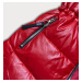 Červená metalická dámská bunda (B8029-4)