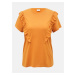 Oranžové tričko s volánem JDY Karen - Dámské