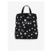 Bílo-černý dámský vzorovaný batoh Desigual New Splatter Sumy Mini