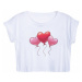 Dámské tričko Organic Crop Top heart balloon
