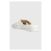 Kožené pantofle Lauren Ralph Lauren Kelsie dámské, bílá barva, 802896838001