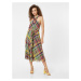 Lauren Ralph Lauren Letní šaty 'HINZEE' limone / trávově zelená / ohnivá červená / bílá