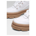 Šněrovací boty Badura WI23-NELLI-02 Přírodní kůže (useň) - Lícová