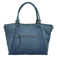 Moderní koženková kabelka Elisa,modrá