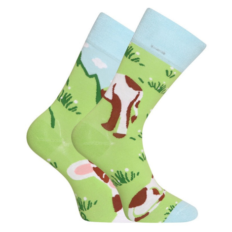Veselé ponožky Dedoles Šťastná kráva (D-U-SC-RS-C-C-1571) M