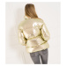 Tommy Hilfiger dámská péřová bunda zlatá