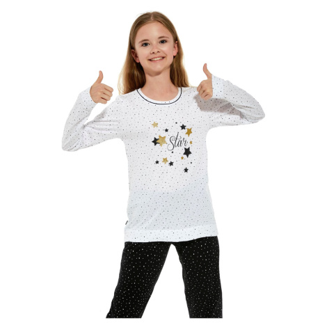 Dívčí pyžamo Cornette 156 Star Bílo-černá