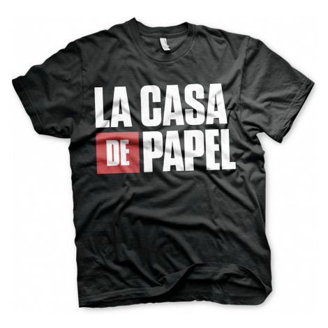 La Casa De Papel tričko, Logo Black, pánské HYBRIS