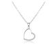 Beneto Něžný stříbrný náhrdelník se srdíčkem AGS977/47