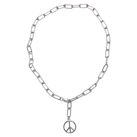Y Chain Peace náhrdelník - stříbrné barvy Urban Classics