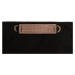 Praktický černý batoh s dřevěným detailem Nox Minibackpack