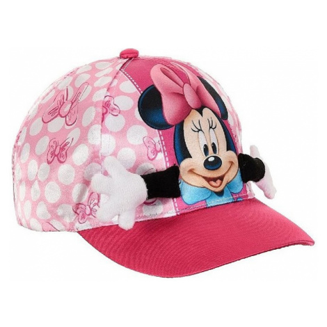 Minnie mouse růžová dívčí kšiltovka