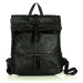 Dámský kožený batoh Mazzini P18L4 černý