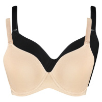 Trendyol Curve Black-Tan 2-Piece Cup Bra