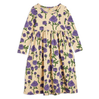 Dívčí šaty Mini Rodini fialová barva, midi