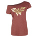 Wonder Woman Golden Symbol Dámské tričko směs červené