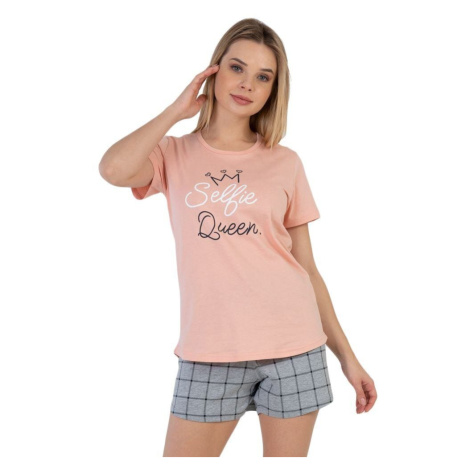 Dámské pyžamo Selfie Queen růžové Vienetta Secret