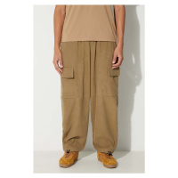 Kalhoty Universal Works Loose Cargo Pant pánské, béžová barva, ve střihu cargo, 29148